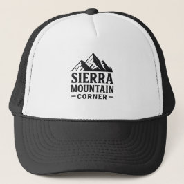 Sierra Mountain Corner - Adventure Logo Design Truckerkappe