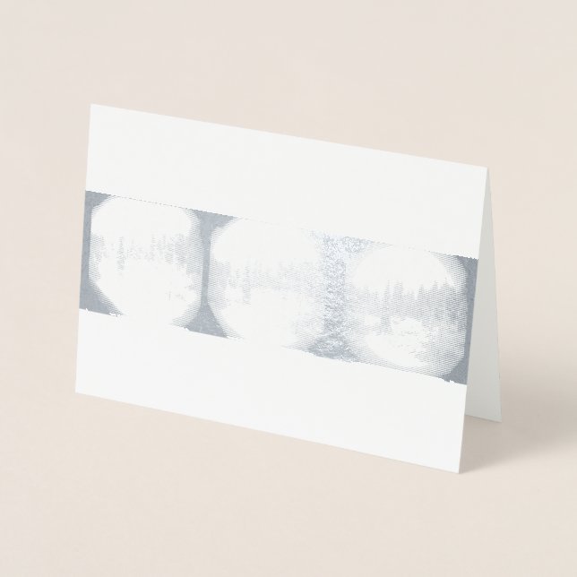 Sierra Mountain Snowstorm - Snowy Pines Card Folienkarte (Vorderseite)