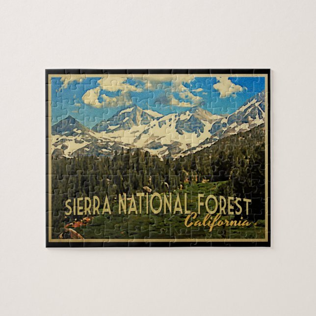 Sierra National Forest California Puzzle (Horizontal)
