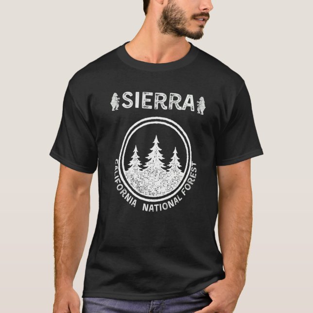 Sierra National Forest California T-Shirt (Vorderseite)
