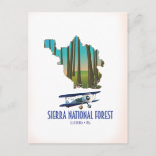 Sierra Nationalforest Kalifornien USA Karte