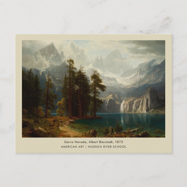 Sierra Nevada Albert Bierstadt Landscape Postkarte (Vorderseite)