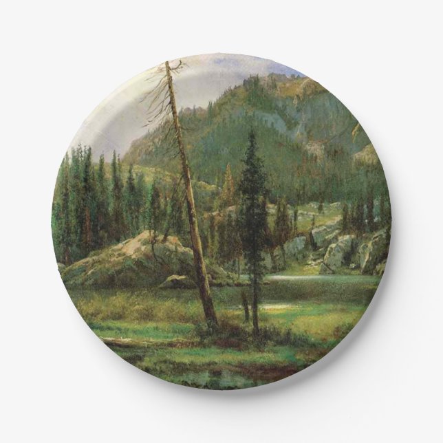 Sierra Nevada (amerikanisches Woodland) Pappteller (Vorderseite)