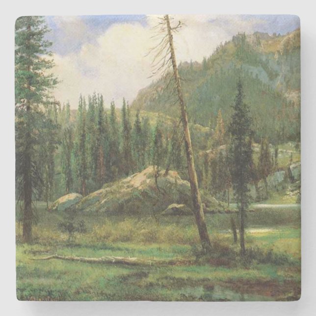 Sierra Nevada (amerikanisches Woodland) Steinuntersetzer (Vorderseite)