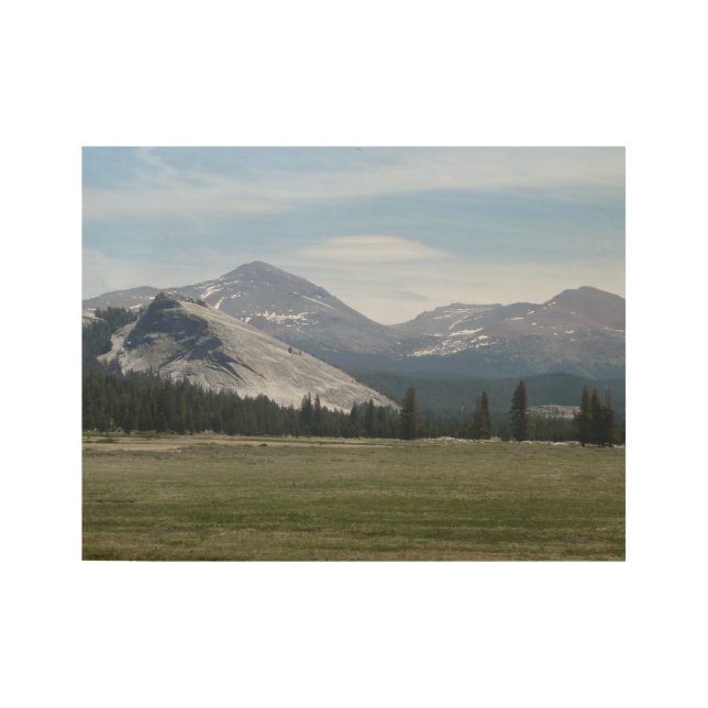 Sierra Nevada Berge III Yosemite Nationalpark Holzposter (Vorderseite)