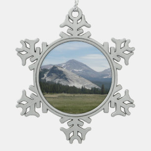 Sierra Nevada Berge III Yosemite Nationalpark Schneeflocken Zinn-Ornament