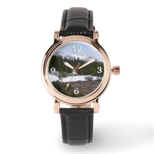 Sierra Nevada Berge und Schnee auf Yosemite Armbanduhr