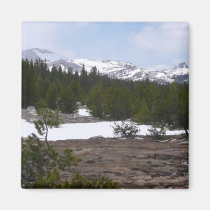 Sierra Nevada Berge und Schnee auf Yosemite Magnet