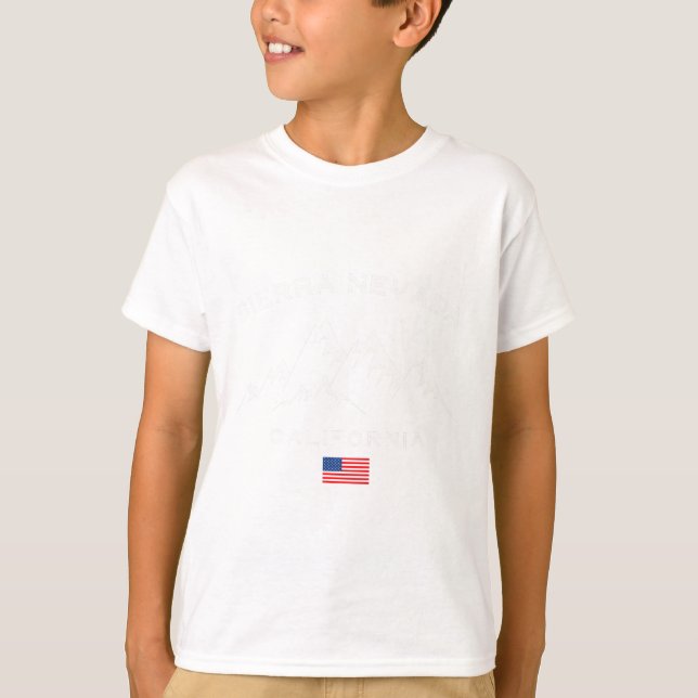 Sierra Nevada California Skigebiet Souveni T-Shirt (Vorderseite)