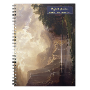 Sierra Nevada Landschaft Kunst Gold Monogramm Skiz Notizblock