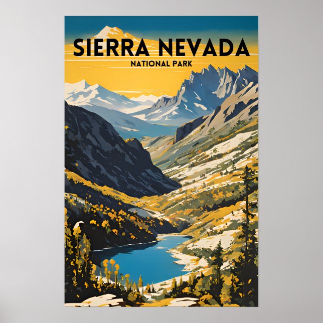 Sierra Nevada Nationalpark Traditionelle Reise PS Poster (Vorne)