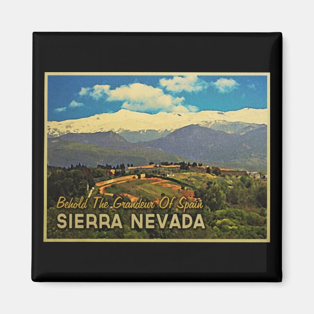 Sierra Nevada Spanien Magnet (Vorne)