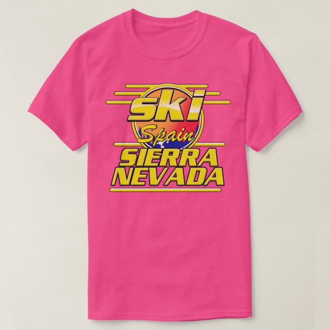 Sierra Nevada Spanien Ski T-Shirt (Design vorne)