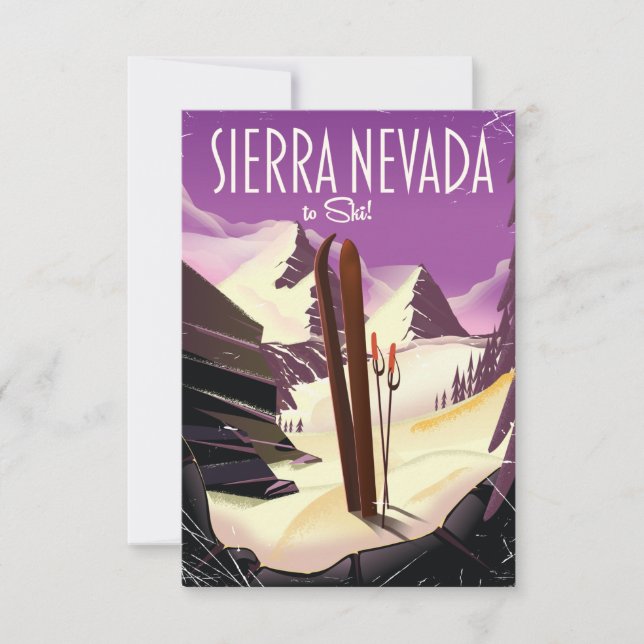 Sierra Nevada Vintages Skiposter (Vorderseite)