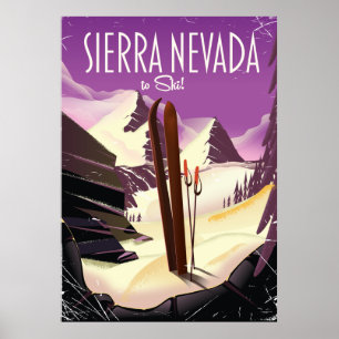 Sierra Nevada Vintages Skiposter Poster