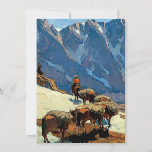 „Sierra Pass“ Western Art von Edgar Payne Einladung
