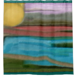 Sierra Sunrise Abstrakte Kunst Duschvorhang