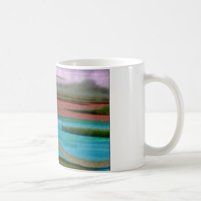 Sierra Sunrise Abstrakte Kunst Kaffeetasse (Rechts)