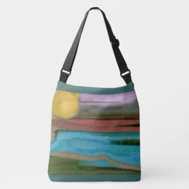 Sierra Sunrise Abstrakte Kunst Tragetaschen Mit Langen Trägern