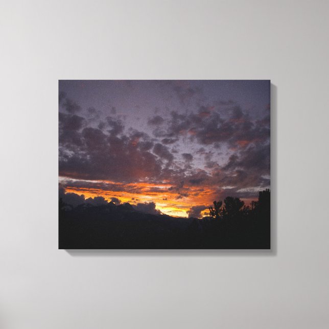 Sierra Sunset 1 gepackte Canvas Print Leinwanddruck (Vorderseite)