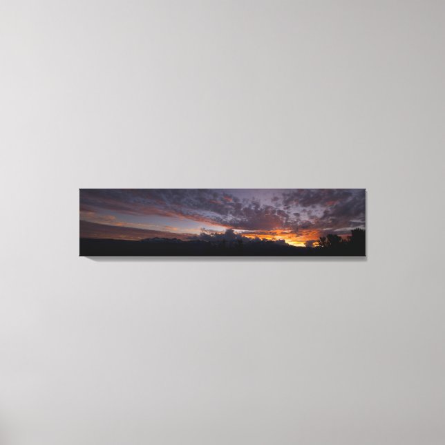 Sierra Sunset Wrapped Canvas Print Leinwanddruck (Vorderseite)