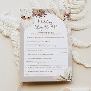 SIERRA Wedding Etiquette 911 Brautparty Game Einladung