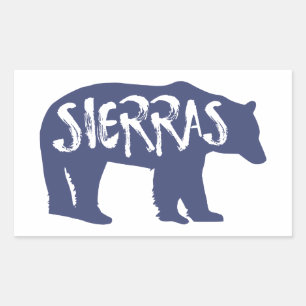Sierras Bear Rechteckiger Aufkleber