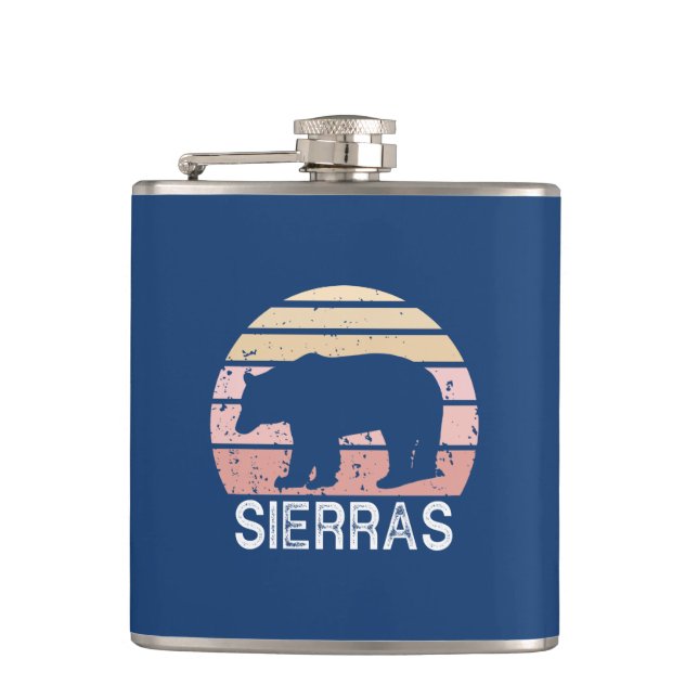 Sierras Retro Bear Flachmann (Vorderseite)
