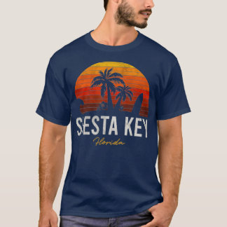Siesta Key Beach Florida FL Palms Ferienhaus Surf T-Shirt
