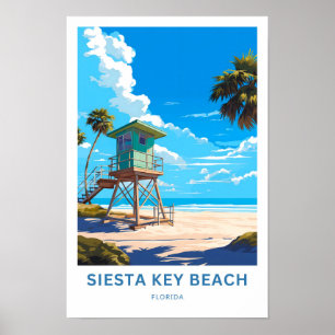 Siesta Key Beach Florida Reisedrucken Poster