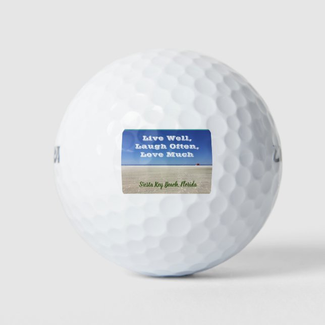 Siesta Key Beach Golf Ball (Vorderseite)