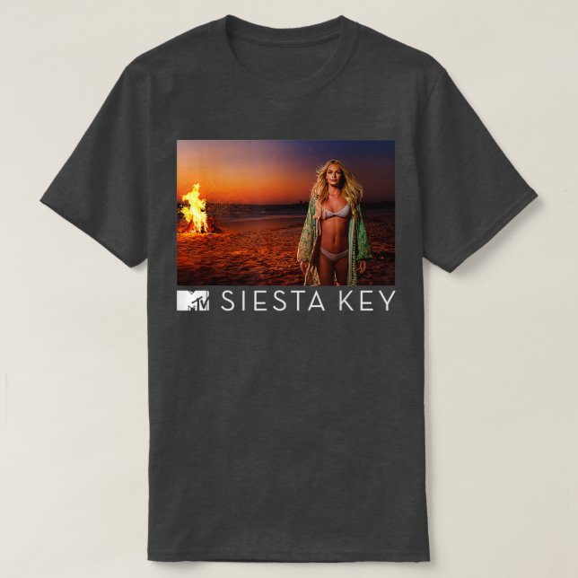 Siesta Key Beach und Girl T-Shirt (Design vorne)