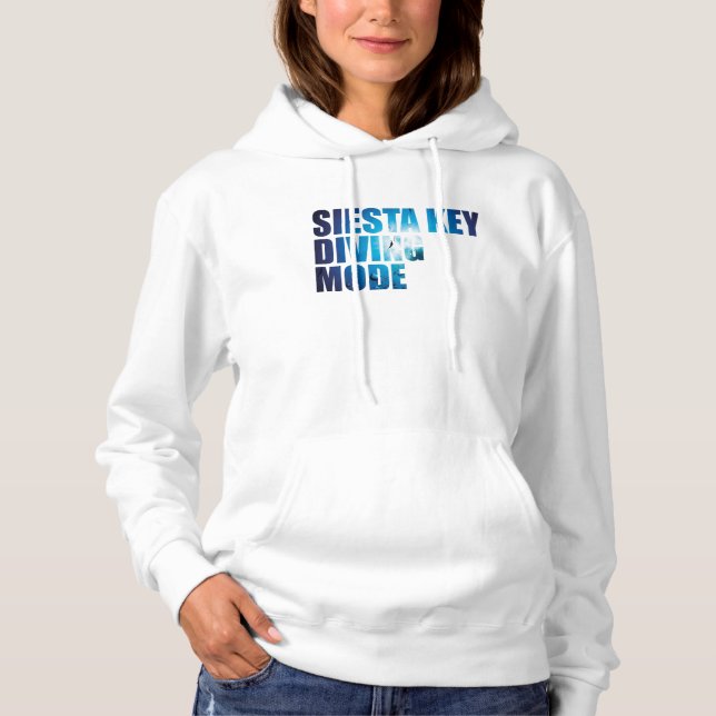Siesta Key Diving Mode Scuba Diver Hoodie (Vorderseite)