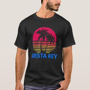 Siesta Key Florida Beach Vacacation Family Retro D T-Shirt