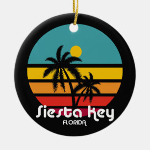 Siesta Key, Florida Keramik Ornament