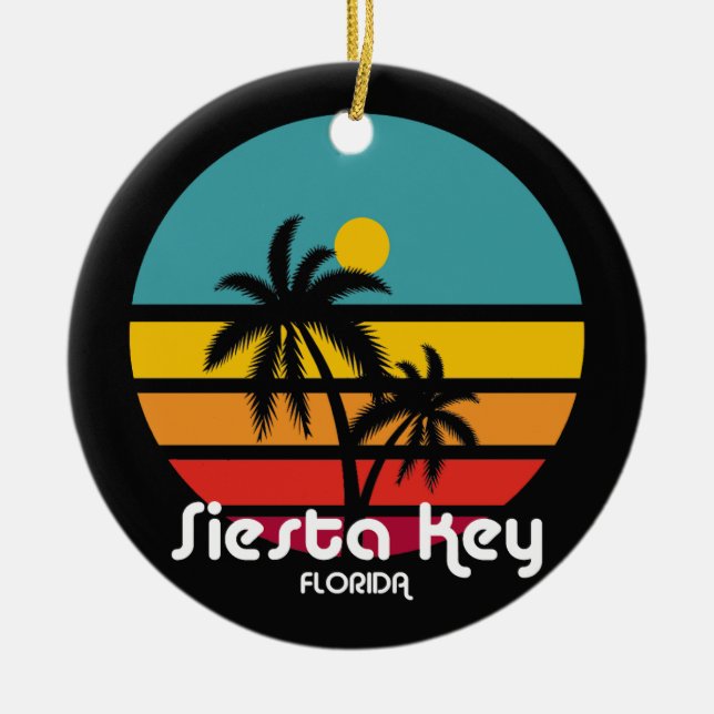Siesta Key, Florida Keramik Ornament (Vorne)