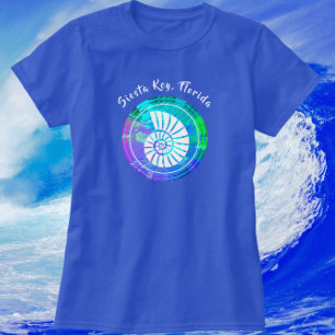 Siesta Key Florida Muschel Strandpromenade T-Shirt