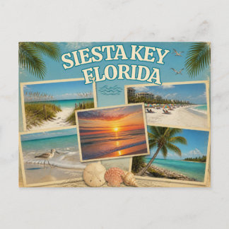 Siesta Key, Florida Postkarte