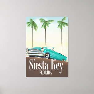 Siesta Key Florida Reiseplakat Leinwanddruck