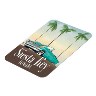 Siesta Key Florida Reiseplakat Magnet
