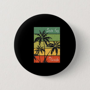 Siesta Key Florida Strand Sonnenuntergang Vintage Button