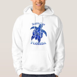 Siesta Key Florida Vacation Tribal Turtle Hoodie