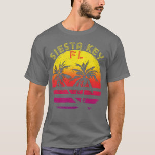 Siesta Key Florida Westcoast Beach Sunset Palm Tre T-Shirt