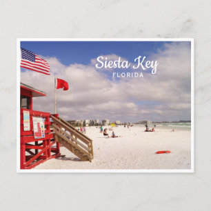 Siesta Key, Foto der Strandszene von Florida Postkarte