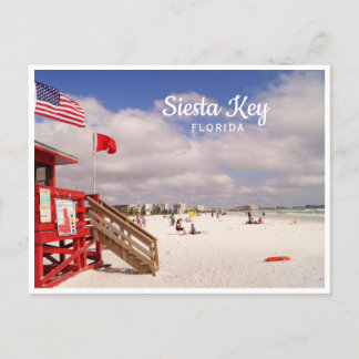 Siesta Key, Foto der Strandszene von Florida Postkarte
