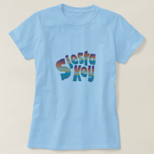 Siesta Key in den Farben von Sonnenuntergang T-Shirt