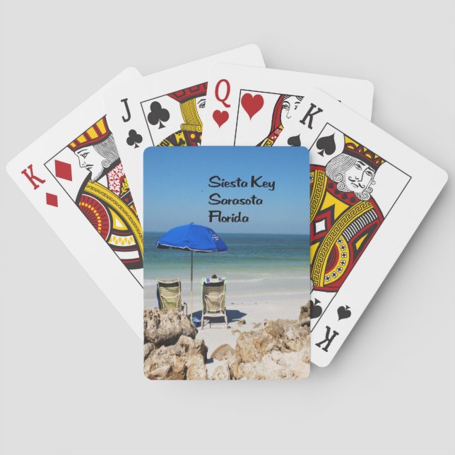 Siesta Key Sarasota Florida Spielkarten (Rückseite)