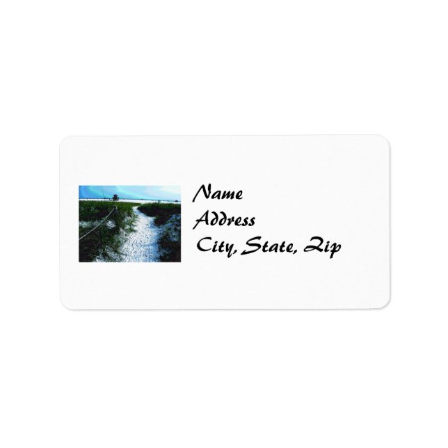 Siesta Keys Address Labels Adressaufkleber (Vorne)