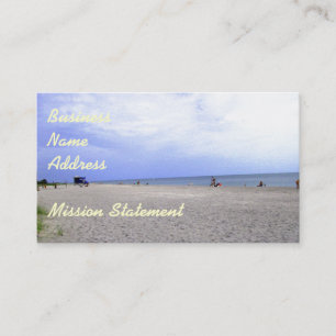 Siesta Keys Sand- & Strand-Themenartikel Visitenkarte