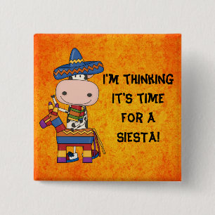 Siesta - Mexikanische Kuh-Taste Button
